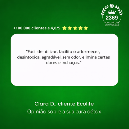 Patchs Detox Ecolife - Purifique Seu Corpo Enquanto Você Dorme