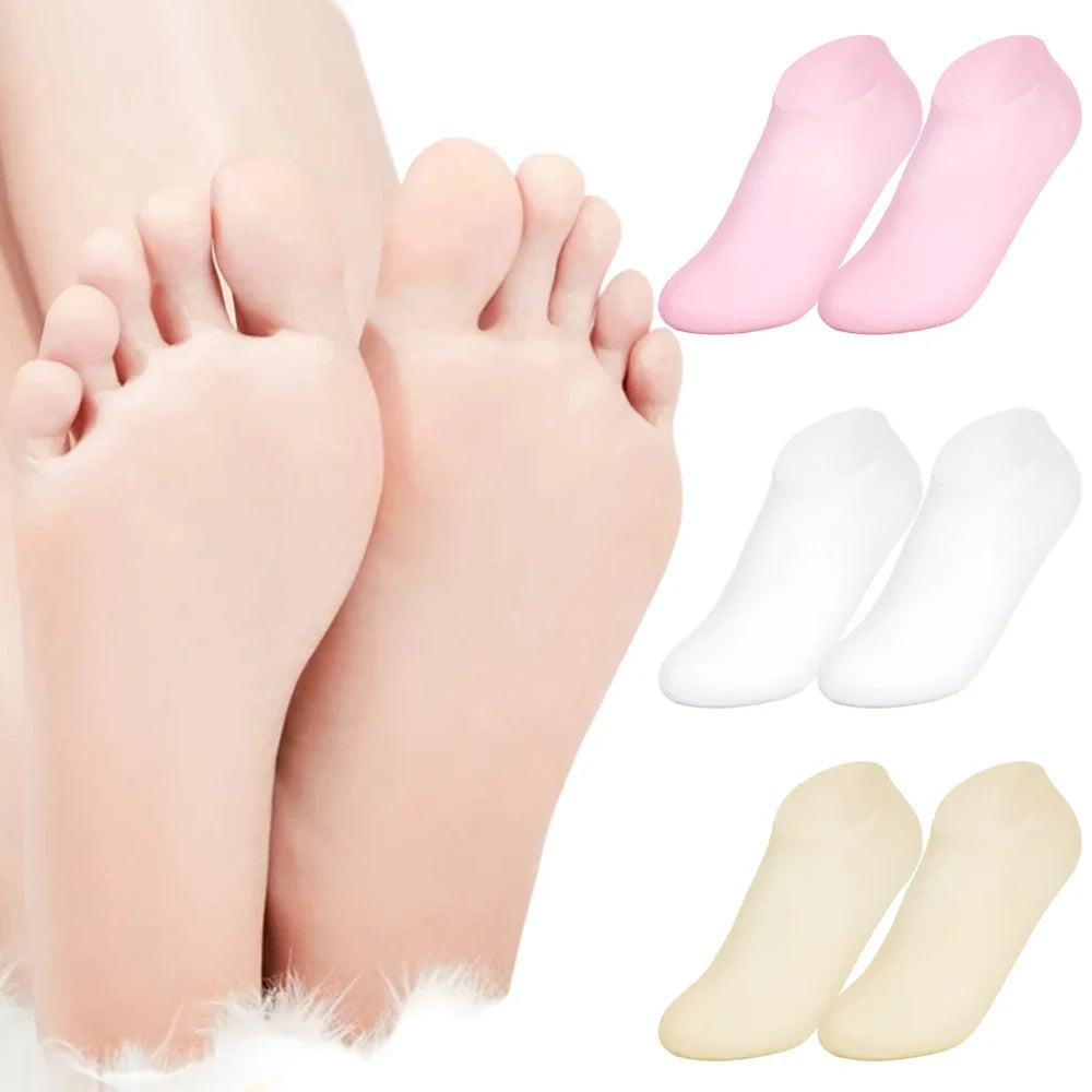 Meias Luxuosas de Silicone Hidratante