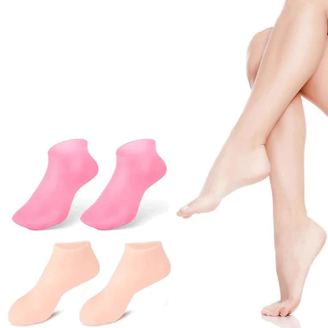 Meias Luxuosas de Silicone Hidratante